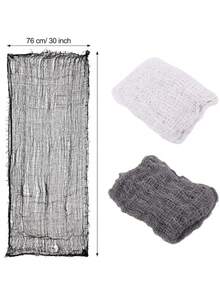 Burlap Horror Decorations For Halloween Party, Black Creepy Cloth - Multicolor - View 6