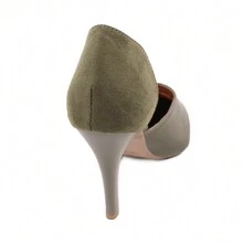 Scarpin Dravanna Chic Thin High Heels Green - 軍綠色 - 查看 4