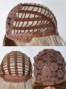 Blonde Ombre Synthetic Wigs Long Wavy Natural Hair Wigs For Women Daily Party Heat Resistant Wig - Blonde Ombre - View 8