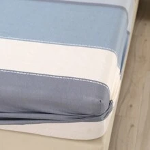 3pcs Polyester Flannel Printed Fitted Sheet Set (1pc Fitted Sheet + 2pcs Pillow Cases)