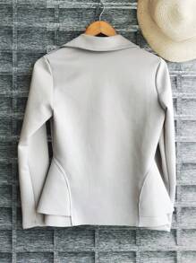 Women Blazers - Grey - View 2