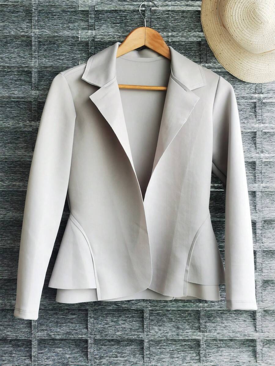 Women Blazers - Grey - View 1
