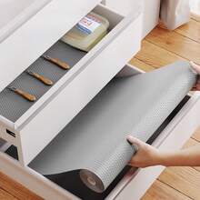 1 卷 Eva 垫适用于厨房抽屉搁板衬垫冰箱柜垫防潮可切割防滑防水衣柜垫适用于学校、办公室、家庭、旅行、返校用品 - 純色 - 查看 12