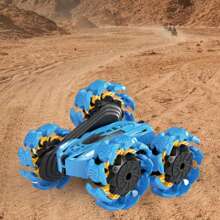 Terreneitoir Carro Rueda Explosiva, Carrera Todoterreno, Coche de Escalada de Alta Velocidad, Vehículo de Control Remoto con Luces LED, Recargable, Vehículo Todoterreno con Tracción en las Cuatro Ruedas. - Multicolor - Ver 6