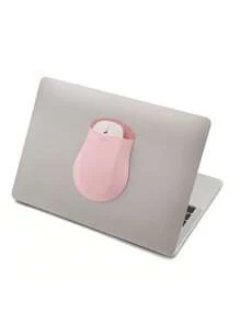 1PC Laptop Retractable Pocket Self-Adhesive Notebook Mouse Sleeve Computer Pocket Self-Adhesive Mouse Kangaroo Logo Shape Storage Elastic Pocket Digital Accessories Storage Bag Power Bank Travel Travel Bag Portable Charger Charger Case School College Back To School Headphone Case Cable Bag Electronic Bag Dorm Cable Organizer Home Camping - Pink - View 1