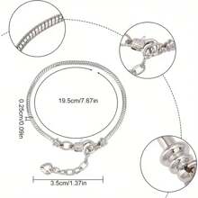 1/5/10/20/30/50 st. armband med ormbenskedja i guld/silver och hjärtformat karabinlås, lämpligt för gör-det-själv-armbandstillverkning, perfekt presentval - Armband - Visa 11