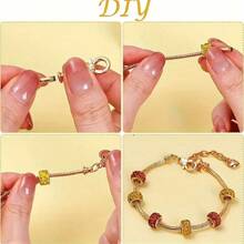 1/5/10/20/30/50 st. armband med ormbenskedja i guld/silver och hjärtformat karabinlås, lämpligt för gör-det-själv-armbandstillverkning, perfekt presentval - Armband - Visa 10