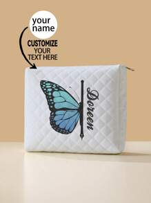 New Cosmetic Bag, Custom Photo Cosmetic Bag(Photo, Landscape, Illustration, Name), Can Be Customized To Your Unique Design, Lightweight Zipper Cosmetic Bag Is Also Perfect For Coin Purse, Pencil Case, Perfect For Shopping, Date, Vacation, Travel, Festival, Party Or As A Gift, Makeup Bag