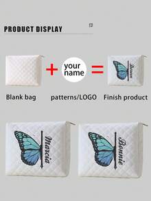 New Cosmetic Bag, Custom Photo Cosmetic Bag(Photo, Landscape, Illustration, Name), Can Be Customized To Your Unique Design, Lightweight Zipper Cosmetic Bag Is Also Perfect For Coin Purse, Pencil Case, Perfect For Shopping, Date, Vacation, Travel, Festival, Party Or As A Gift, Makeup Bag