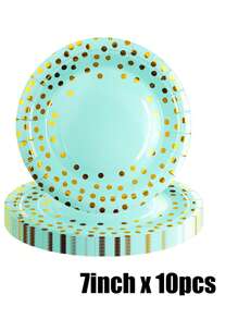 Zestaw 48 elementów, Zestaw tacek na papier urodzinowy z nadrukiem na gorąco, Talerzyki imprezowe, Jednorazowe tacki na papier imprezowy, Zestawy jednorazowej zastawy stołowej, Zastawa stołowa, Tacki na papier do ciasta, Nadaje się do dekoracji urodzinowych, Zestaw akcesoriów na przyjęcie urodzinowe, Dekoracje świąteczne, Dekoracje świąteczne, Prezenty i dekoracje świąteczne, Dekoracje S