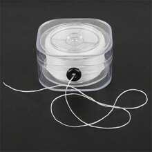 Linha de Contas de Pulseira 0,2-1,0mm, Linha Elástica Plana para Pulseiras, Linha de Pulseira Fácil de Atar, Cordão de Joia para Fazer Joias de Contas e Pulseiras Colares