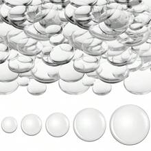 6-40mm Round Glass Cabochons Dome Transparent Clear Flat Back For Blank Bezel Trays Pedant Bracelet DIY Jewelry Making Accessories - Clear - View 8