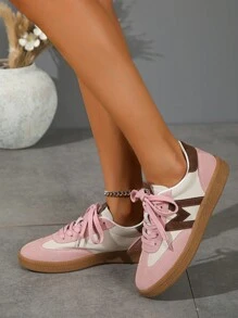 Women's Breathable Pink Casual Shoes, Student Vulcanized Shoes, New Spring Summer Soft Bottom Versatile Sneakers, Autumn Winter