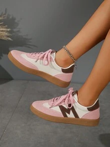 Women's Breathable Pink Casual Shoes, Student Vulcanized Shoes, New Spring Summer Soft Bottom Versatile Sneakers, Autumn Winter