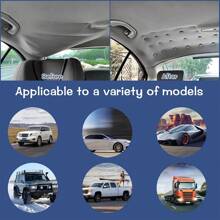 40pcs Car Headliner Repair Clips Screws Buttons Fasteners For Fixing Detached Roof Lining Upholstery - Gray Velour Plaid - Gray 40pcs - View 8