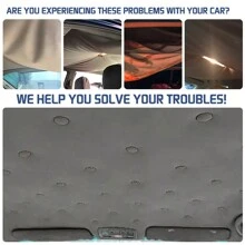 40pcs Car Headliner Repair Clips Screws Buttons Fasteners For Fixing Detached Roof Lining Upholstery - Gray Velour Plaid - Gray 40pcs - View 7