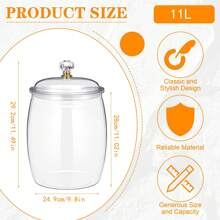 Lọ đựng kẹo và bánh quy Lọ nhựa có nắp đậy Lọ bào chế thuốc trang trí Hộp đựng kẹo tự chọn Hộp đựng thực phẩm kín khí trong suốt Trang trí nhà cửa - Nhiều màu - Xem 18