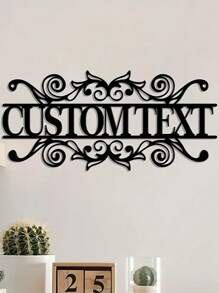 Uma Peça de Sinalização Metálica Personalizada de Estilo Rústico com Tulipa Selvagem de Ferro Forjado, Decoração para Jardim, Texto Personalizado, Decoração de Pátio Vintage, Presente para Jardineiro, Arte de Parede Externa, Decoração para Sala de Estar, Sala de Estar Familiar, Decoração de Escritório