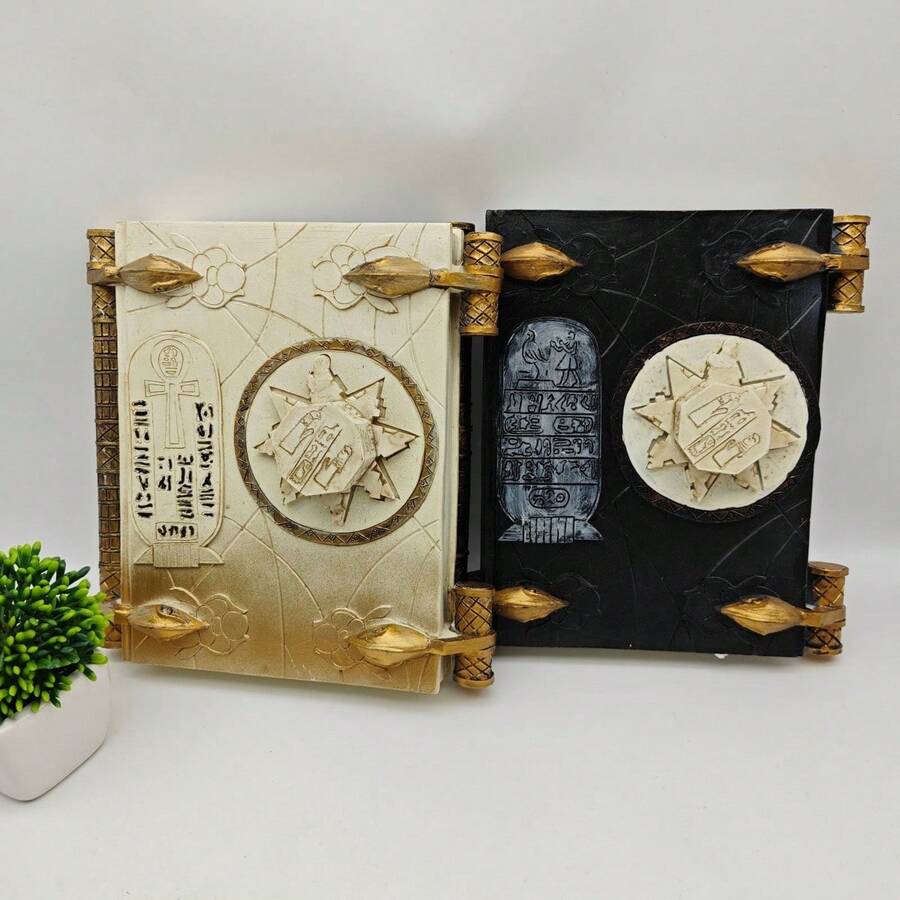 1pc New Resin Craft Mummy Death Book Of The Dead Magic Book Ornament - Multicolor - View 1