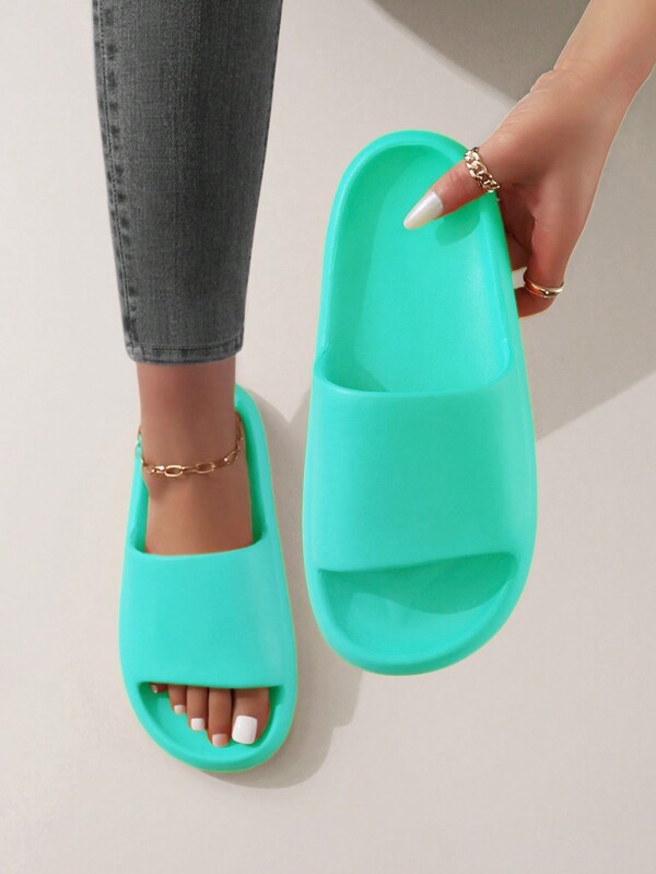 Fashionable Colorful Minimalist Thick Non-Slip Unisex Home, Beach, Bathroom Slippers, Suitable For All Seasons