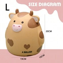 1 pieza Hucha de vaca, caja para monedas irrompible para adolescentes, alcancía con diseño de animal lindo como regalo de cumpleaños para niños y niñas, cajas de ahorro de monedas como mejores regalos