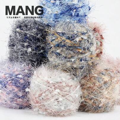 1 Roll Soft Skin-Friendly Yarn, Multicolor Hand Made Flash Yarn Ball, Thick Thread Used For Hand Knitting Crochet Spring Winter Baby Lady Scarf Sweater Bag Hat Gift DIY 50g/Roll