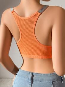 3 Sets Damen sexy kurzes Top, Camisole Bustier-BH, anliegende Bustier-Spitzen-Tops
