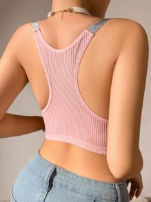 3 Sets Damen sexy kurzes Top, Camisole Bustier-BH, anliegende Bustier-Spitzen-Tops