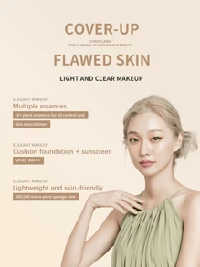 MISSHA Glamour Cushion LSF45 PA+++ | Moisture Fit Foundation, langanhaltend | Koreanisches Cushion Make-up für einen natürlichen Glow & pflegende Hautpflege