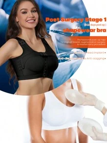 Compression Breast Augmentation Post Op Surgery Shapewear Bra