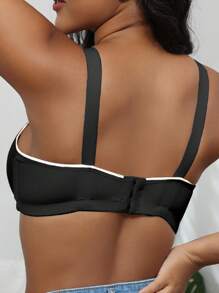 5pcs Non-Underwire Print Lightly Padded Adjustable Push-Up Bras For Women - Multicolor - View 4