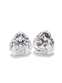 1 stuk High-End 1 karaat D-GH kleur Moissanite losse, fantasierijke geslepen asymmetrische driehoekige diamant voor sieradeninstellingen - ring, oorbellen