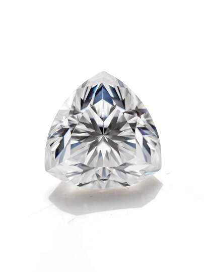 1 Stück hochwertig 1 Karat D-GH Farbe Moissanit loser Edelstein mit ausgefallener asymmetrischer Dreieckform für Schmuckfassungen - Ring, Ohrringe