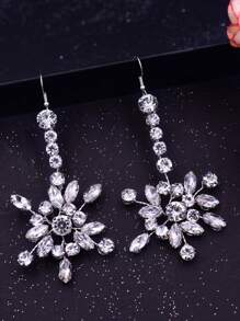 Luxury Handmade Rhinestone Bridal Earrings Suitable For Weddings, Parties And Galas Valentine's Day Accessories - A - View 2