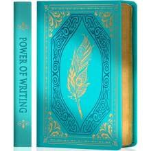 A5 Size Women's Vintage Diary Notebook, 320 Pages, Thick Golden Side Paper Leather Cover Journal Notepad, 14.5cm X 21.1cm Back To School - Multicolor - View 8