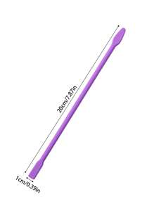 1 pièce Bâton mélangeur en silicone multicolore de 16 cm/20 cm, tige de réglage de la couleur, outil accessoire pour la réalisation de bijoux en résine époxy, distributeur de tasse coloré pour le DIY