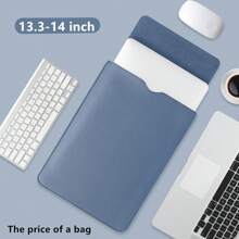 13/13.3/14/15/16 Inch PU Laptop/Tablet Computer Sleeve Bag, Portable Laptop Bag, Tablet PC Protective Cover Case, Office Supplies Storage Bag Back To School - Rectangle - View 17