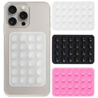 2 Packungen Silikonnapf Handygriff, starker Saugnapfhalter für Selfies und Videos, freihändiger klebender Handygriff kompatibel mit iPhone und Android, Geschenk für Geburtstag, Familie, Freunde Handyhalter, Handyständer, Handyzubehör