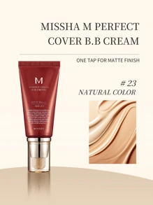 BB Cream con copertura completa, anti-invecchiamento SPF42 - MISSHA M Perfect Cover, 50ml, leggera, aspetto naturale, base trucco idratante