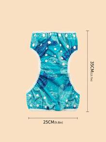1 pièce Couche de bain de bébé imperméable avec imprimé tortue de mer en filet, décorations et cadeaux pour la douche de bébé et la famille