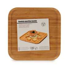 San Ignacio Planche en bambou carrée moyenne pour apéritif 2 collection KINVARA