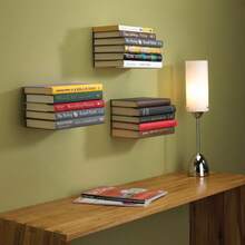 Invisible Wall Shelf Bookcase Support - trắng - Xem 3