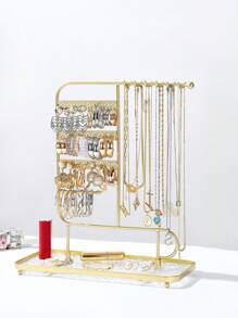 1 Stück Ohrringständer mit Haken in Gold: Vielseitiger und eleganter Schmuckorganizer mit goldenen Akzenten. Ideal zum Präsentieren von Hochzeitsaccessoires wie Ohrringe, Halsketten, Ringe, Perlenimitate, Schlüssel usw. Weihnachtsdeko mit Weihnachtsstrumpf-Ornamenten. Das luxuriöse Golddesign macht es zu einem hervorragenden Geschenkidee für Brautjungfern bei Hochzeiten. Valentinstag, Schulbeginn