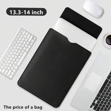 13/13.3/14/15/16 Inch PU Laptop/Tablet Computer Sleeve Bag, Portable Laptop Bag, Tablet PC Protective Cover Case, Office Supplies Storage Bag Back To School - Rectangle - View 31