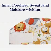 1 pieza Gorro médico con estampado de animales y plantas de dibujos animados, gorro de enfermera dental, gorro quirúrgico de clínica, unisex, para todas las estaciones