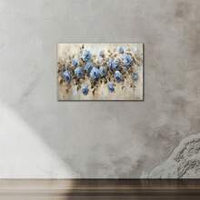 Blue World Map Wall-Art For Office - Funny Colorful Large World Maps For Wall Painting - Map Canvas Wall Art Modern Nautical Map Stretched And Framed Wrapped Canvas Artwork For Living Room, Pine Frame 1.5 Inch Thick - Verschiedenfarbig - Übersicht 3