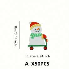 25pcs/50pcs/150pcs/300pcs Christmas Lollipop Decoration Cards, No Candy Included, Christmas Theme Creative Designs: Snowman, Gingerbread Man, Christmas Stocking, Santa Claus, Penguin Lollipop Cards, Christmas Party Decorations, Lollipop Paper Cards DIY Decor, Christmas Party Gifts & Supplies Christmas Christmas Decorations Christmas Pajamas Christmas Gifts Christmas Decor - Multicolor - View 22