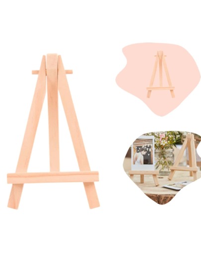10 Mini Cavalete Suporte Tripé de Madeira para Mesa/Cartão/Foto/Casamento