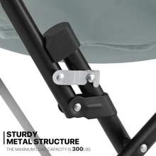 Silla redonda plegable con falso pelaje de MoNiBloom para dormitorio, sala de estar o dormitorio. Estructura metálica plegable, grande y cómoda, acolchada y suave, silla de descanso perezosa y acogedora tipo luna para adultos
