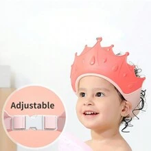1pc Baby Shampoo Cap, Silicone Adjustable Ear & Eye Protection Wash Hair Hat, Suitable For Daily Use, Multiple Colors Available (Note: Head Circumference Cannot Be Less Than 13cm, Too Small Will Slip, Suitable For Ages 1 Year And Above) - Multicolor - View 5